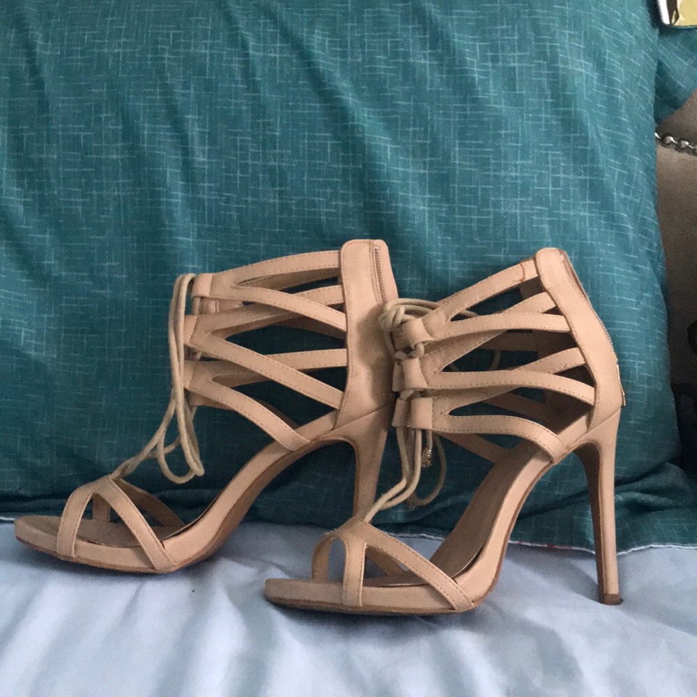 Nude Strappy Heels